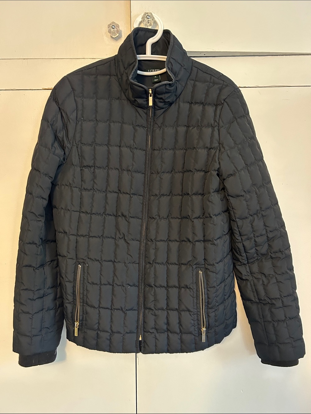 J. Crew Black Quilted Snowcap Puffer Jacket